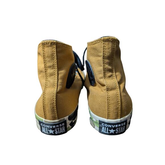 NWOT! CONVERSE CHUCK TAYLOR ALL STAR! TAN AND CAMO GREEN/BLACK SNEAKERS! SZ 11.5 - Picture 6 of 10